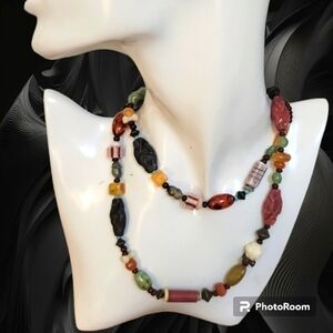 TIBETAN Resin Tribal Beaded Necklace